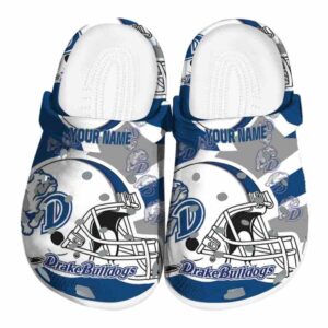 personalized drake bulldogs football helmet clog best selling
