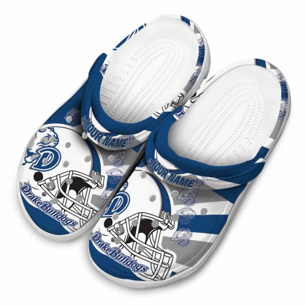 personalized drake bulldogs football helmet clog latest model