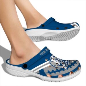 personalized drake bulldogs football motif clog fashion forward