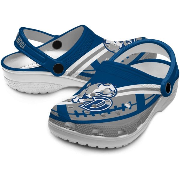 personalized drake bulldogs football motif clog high quality