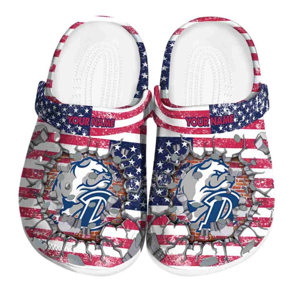 Personalized Drake Bulldogs Freedom Splinter Clog - VivaCrocs