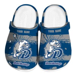 personalized drake bulldogs paint splatter graphics clog best selling