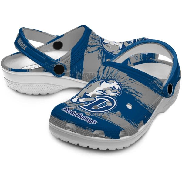 personalized drake bulldogs paint splatter graphics clog high quality