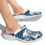personalized drake bulldogs zigzag paint burst clog best selling