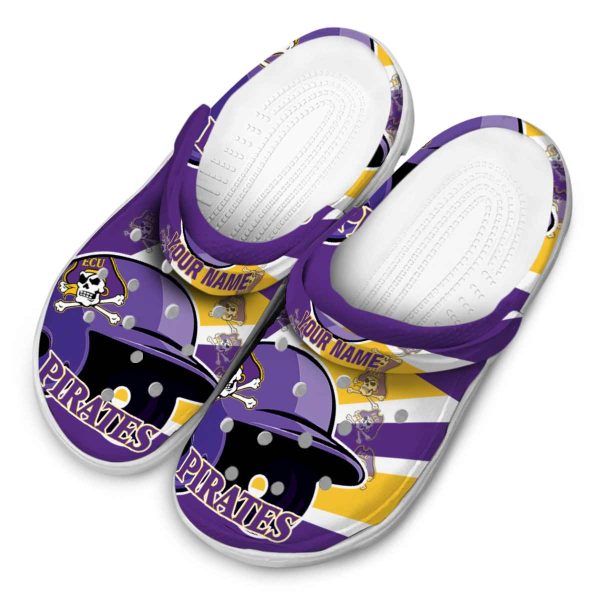 personalized east carolina pirates baseball helmet clog latest model