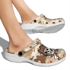 personalized east carolina pirates desert camo clog fashion forward