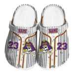 personalized east carolina pirates pinstripe pattern clog best selling