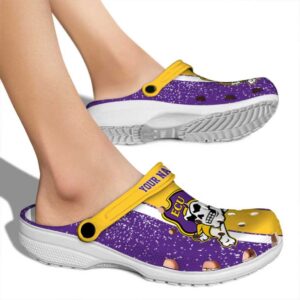 personalized east carolina pirates vertical stripes clog fashion forward