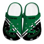 personalized eastern michigan eagles baseball motif clog best selling