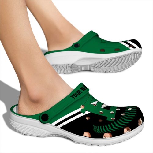 personalized eastern michigan eagles baseball motif clog fashion forward