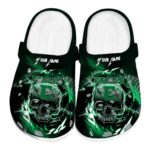 personalized eastern michigan eagles gothic skull clog best selling