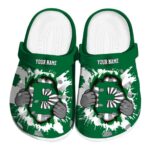 personalized eastern michigan eagles gripping hand clog best selling