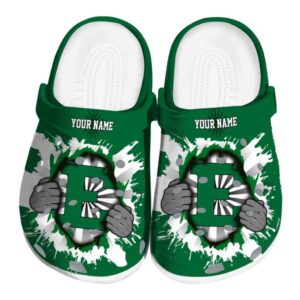 personalized eastern michigan eagles gripping hand clog best selling