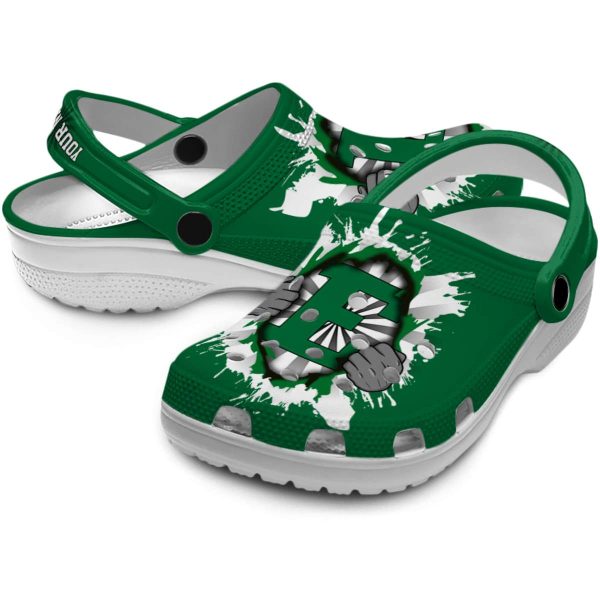 personalized eastern michigan eagles gripping hand clog high quality