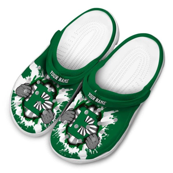 personalized eastern michigan eagles gripping hand clog latest model