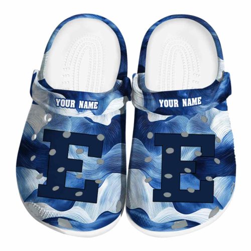 personalized eastern michigan eagles ocean waves clog best selling