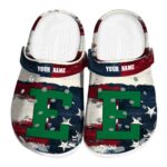 personalized eastern michigan eagles patriotic stripes clog best selling