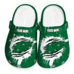 personalized eastern michigan eagles splash motif background clog best selling