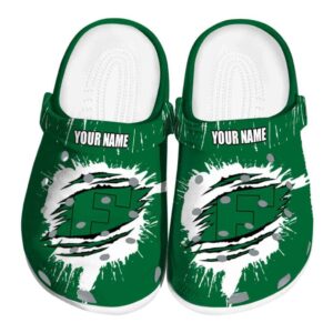 personalized eastern michigan eagles splash motif background clog best selling