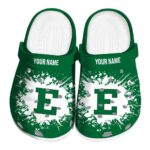 personalized eastern michigan eagles splatter background clog best selling