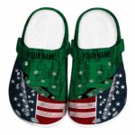 personalized eastern michigan eagles star spangled side pattern clog best selling