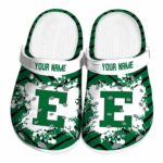 personalized eastern michigan eagles zigzag paint burst clog best selling
