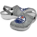 personalized edmonton oilers cracked texture clog best selling