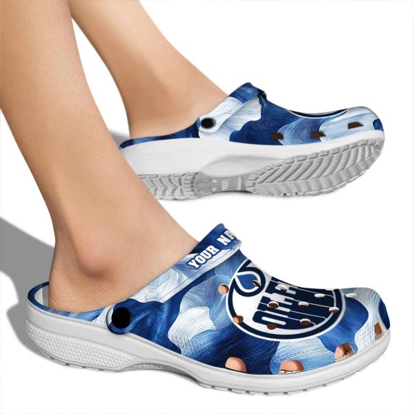 personalized edmonton oilers ocean waves clog fashion forward