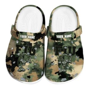 personalized fiu panthers camouflage craze clog best selling