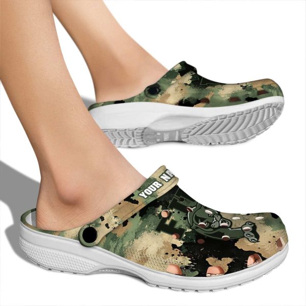 personalized fiu panthers camouflage craze clog fashion forward