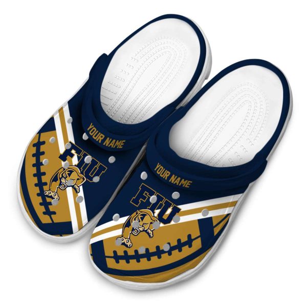 personalized fiu panthers football motif clog latest model
