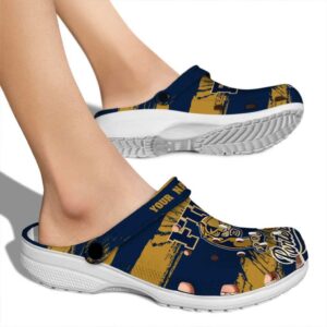 personalized fiu panthers paint splatter graphics clog fashion forward