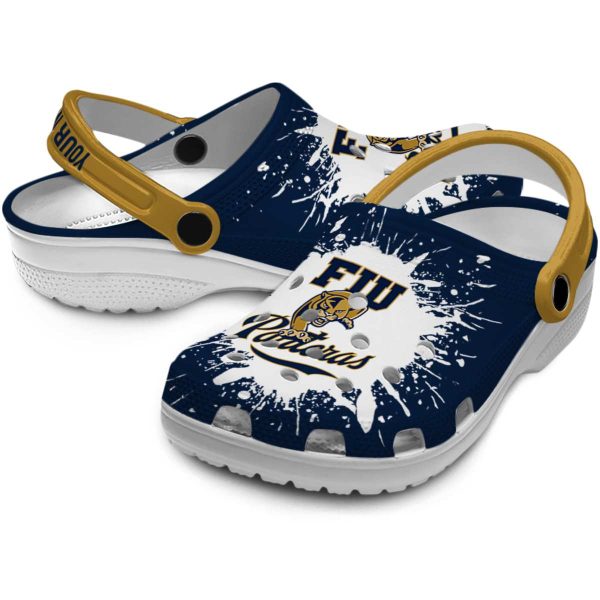 personalized fiu panthers splash art clog high quality