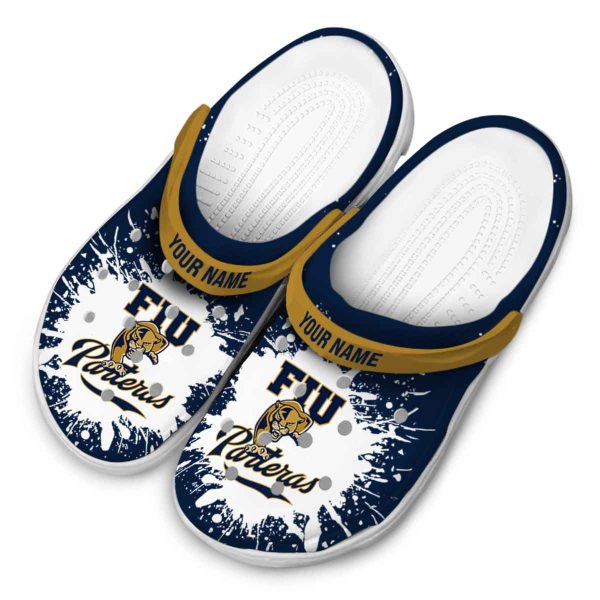 personalized fiu panthers splash art clog latest model