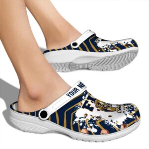 personalized fiu panthers zigzag paint burst clog fashion forward