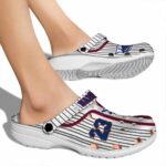 personalized florida atlantic owls pinstripe pattern clog best selling