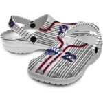 personalized florida atlantic owls pinstripe pattern clog best selling