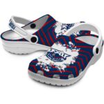 personalized florida atlantic owls zigzag paint burst clog best selling