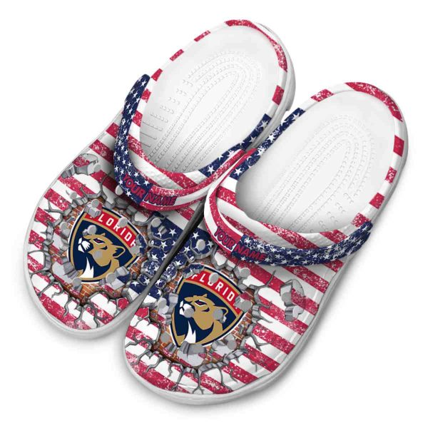 personalized florida panthers freedom splinter clog latest model