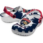 personalized florida panthers splatter pattern clog best selling