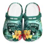 personalized florida panthers tropical vibes clog best selling