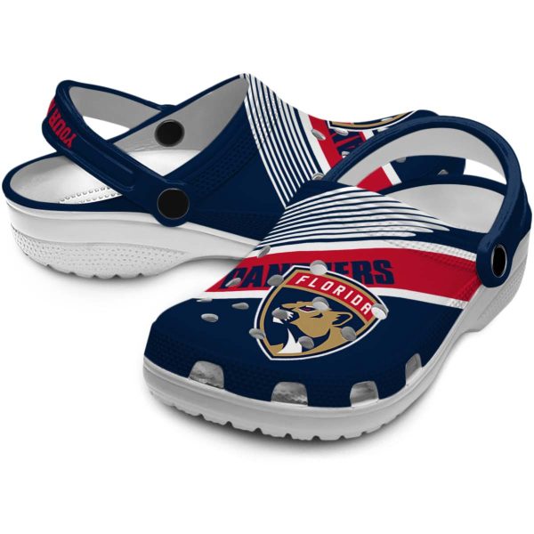 personalized florida panthers vibrant dual tone clog high quality
