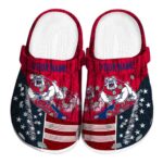 personalized fresno state bulldogs star spangled side pattern clog best selling