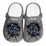 personalized georgetown hoyas cracked ground texture clog best selling