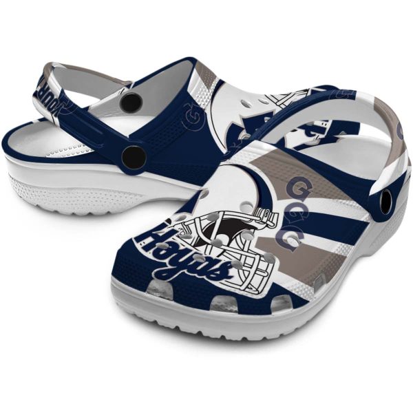 personalized georgetown hoyas football helmet clog high quality
