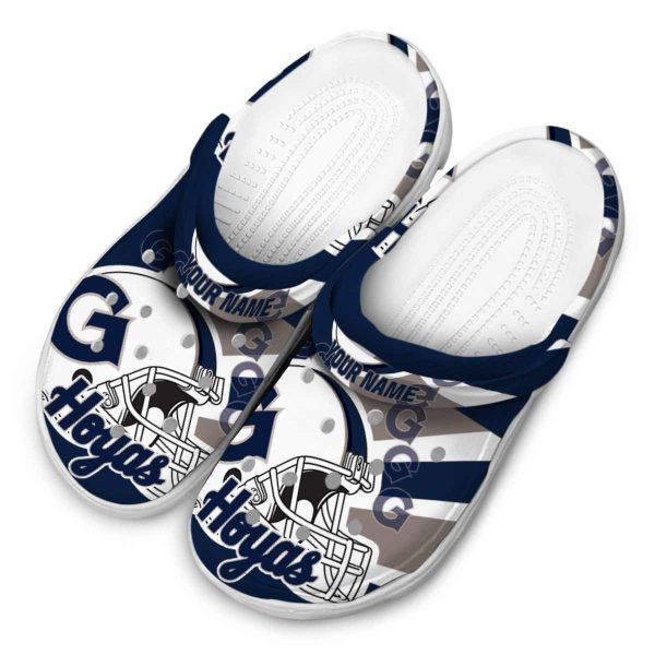 personalized georgetown hoyas football helmet clog latest model