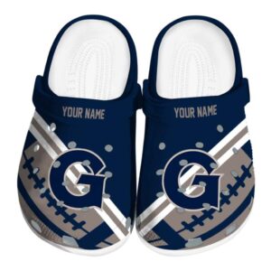 personalized georgetown hoyas football motif clog best selling