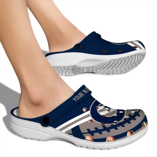 personalized georgetown hoyas football motif clog fashion forward