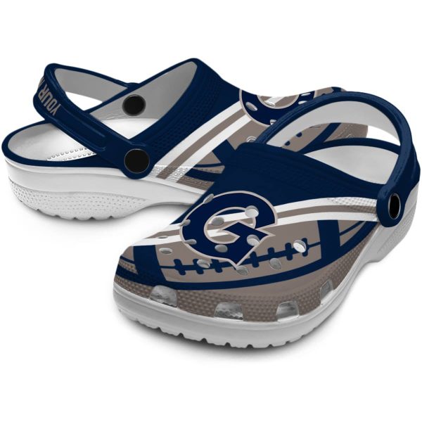 personalized georgetown hoyas football motif clog high quality