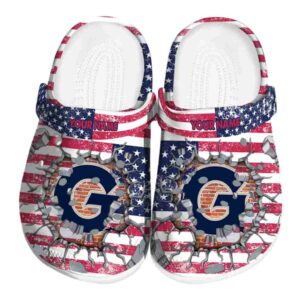 personalized georgetown hoyas freedom splinter clog best selling